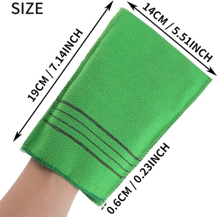 12 pcs Exfoliating Washcloth Scrub Glove Towel for Dead Skin Removal, one size.