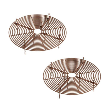 2-pack Waterproof Cuttable Pot Covers, Prevents Pets from Digging, Compatible with Indoor and Outdoor Gardens, Brown, M.
