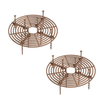 2-pack Brown Pot Covers, Waterproof and Cuttable, Prevents Pets from Digging, Compatible with Indoor and Outdoor Gardens, S.