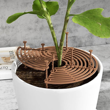 2-pack Brown Pot Covers, Waterproof and Cuttable, Prevents Pets from Digging, Compatible with Indoor and Outdoor Gardens, S.
