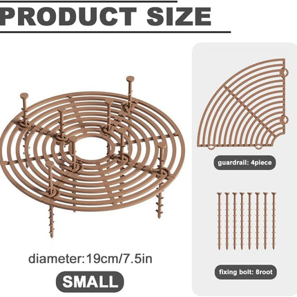 2-pack Brown Pot Covers, Waterproof and Cuttable, Prevents Pets from Digging, Compatible with Indoor and Outdoor Gardens, S.