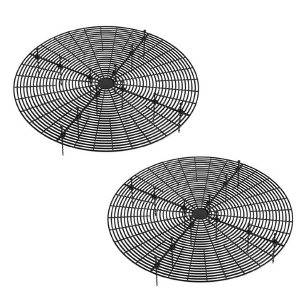2-Pack Waterproof Cuttable Pot Covers for Indoor and Outdoor Gardens, Prevents Pets from Digging, Black, L.