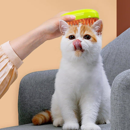 Pet Brush for Cats and Dogs, Yellow, Compatible with All Pets.