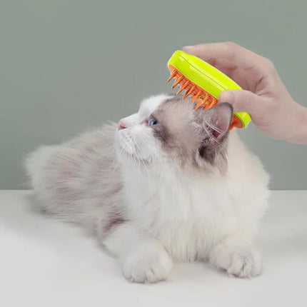 Pet Brush for Cats and Dogs, Yellow, Compatible with All Pets.