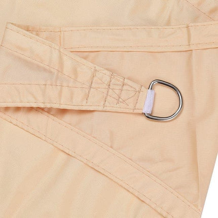 3m x 3m Waterproof UV Protective Sun Sail for Garden Terrace Pool and Camping, Light Orange.