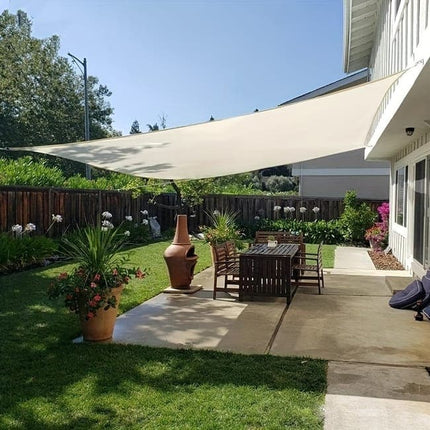 1 Pack Waterproof UV Protective Sun Sail for Garden Terrace Pool and Camping, 2x3M, Beige.