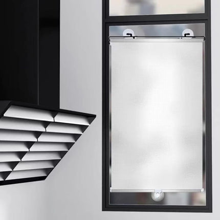 2-Pack Blackout Roller Blinds with Suction Cups, Telescopic Portable Sunshade, Silver, 50×125CM.