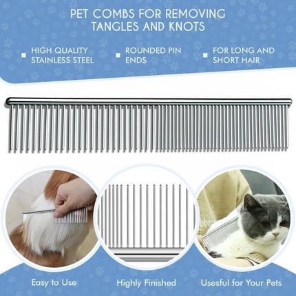 Pet grooming undercoat comb for dogs and cats, compatible with Oral-B Braun Xiaomi Philips Samsung, Pink.