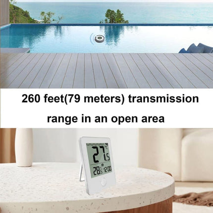 Floating Pool Thermometer Wireless with LED Display IPX8 Water Resistant, for Pool and Spa.