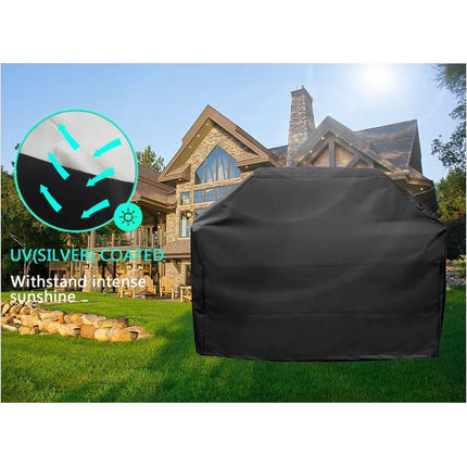 Waterproof BBQ Cover Oxford UV Protection, 145 x 61 x 117cm, for Garden Barbecue.