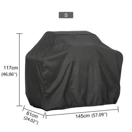 Waterproof BBQ Cover Oxford UV Protection, 145 x 61 x 117cm, for Garden Barbecue.