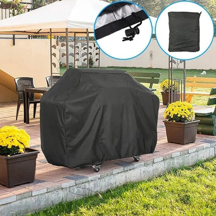 Waterproof BBQ Cover Oxford UV Protection, 145 x 61 x 117cm, for Garden Barbecue.