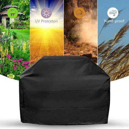 Waterproof BBQ Cover Oxford UV Protection, 145 x 61 x 117cm, for Garden Barbecue.