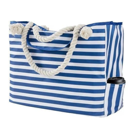 Large Waterproof Beach Bag for Women, Extra Large, Blue.