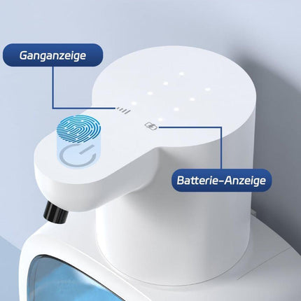 500ml Rechargeable Automatic Soap Dispenser Wall Mounted with 4 Levels, Compatible with Kitchen and Bathroom.