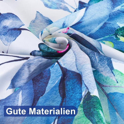 Waterproof Mold Resistant Shower Curtain Eucalyptus Blue Green, 180x180 cm.