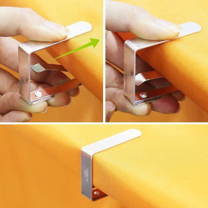 8 Picnic Table Cloth Clips, Elegant Solution for Table Setting, 8-pack.