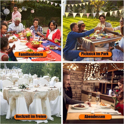 8 Picnic Table Cloth Clips, Elegant Solution for Table Setting, 8-pack.