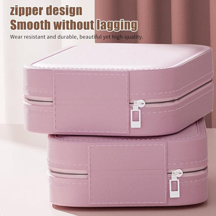 Portable Makeup Bag with LED Mirror 3 Light Modes, Travel Cosmetic Organizer for Women, Pink.