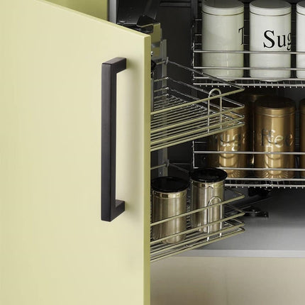 12 pcs Black Stainless Steel Cabinet Handles, 128/192 mm, Compatible with Furniture.
