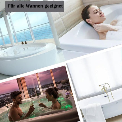 Bathtub Cushion with 7 Suction Cups, 4D Breathable Headrest for Relaxation, Compatible with Bathtubs & Massage Tubs, Gray.