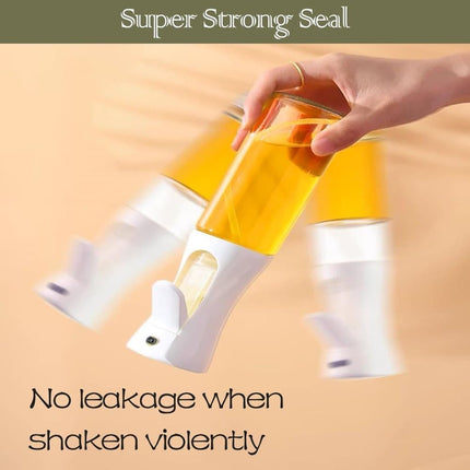 1PC Oil Spray 220 ml, BPA-free Glass Bottle for Cooking & Grilling, Even Spray, Compatible with Oil and Vinegar, Orange.