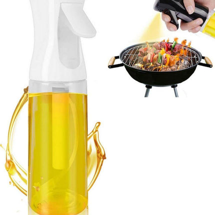 Oil Spray 220 ml, BPA-free Glass Bottle with Even Spray for Cooking & Grilling, Compatible with Oil and Vinegar, White, 1PC.