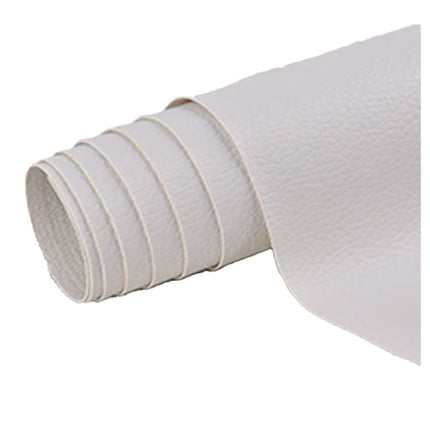 50 Self-Adhesive Repair Patches for Leather Furniture, White, 10x10cm.