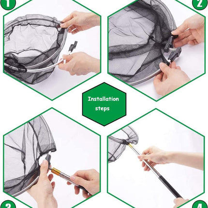 Pool Cleaning Net, 147 cm, Skimmer Net for Pool Spa and Pond.