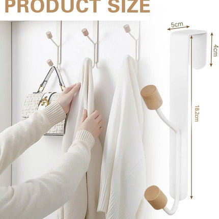 4 Pack Hanging Hooks for Doors, Single Door Hook.