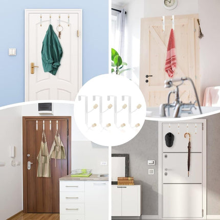 4 Pack Hanging Hooks for Doors, Single Door Hook.