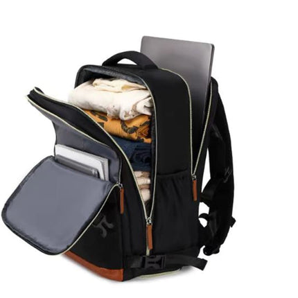 28L Multifunctional Backpack with Shoe Compartment for School Travel Work, 28x19x42cm, Blue.