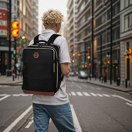 28L Multifunctional Backpack with Shoe Compartment for School Travel Work, 28x19x42cm, Blue.