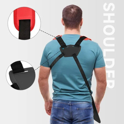 Adjustable Nylon Trimmer Strap, Compatible with Grass Trimmer and Leaf Blower, Dark Red.