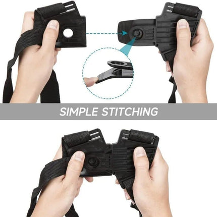 Adjustable Nylon Trimmer Strap, Compatible with Grass Trimmer and Leaf Blower, Dark Red.