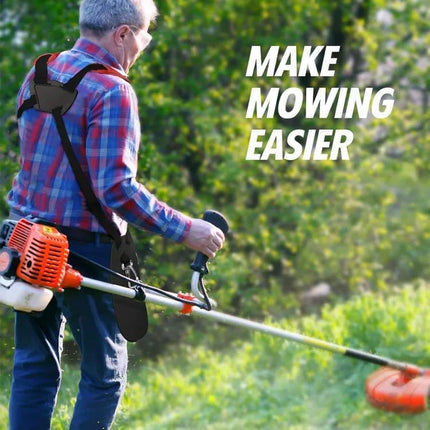 Adjustable Nylon Trimmer Strap, Compatible with Grass Trimmer and Leaf Blower, Dark Red.
