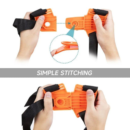 Adjustable Nylon Trimmer Strap for Grass Trimmer and Leaf Blower, Orange.