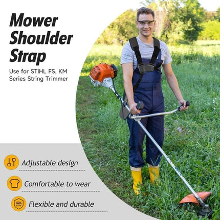 Adjustable Nylon Trimmer Strap, Compatible with Grass Trimmer and Leaf Blower, Black.
