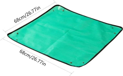 2-Pack Foldable Waterproof Garden Planting Mats, 68x68cm, Portable for Transplanting Succulents Indoors.