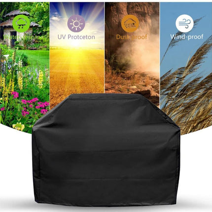 Heavy Duty Grill Cover 210D Oxford Waterproof UV Protection, 145x61x117 cm.