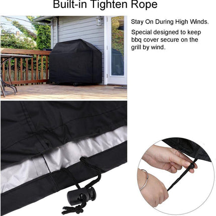 Heavy Duty Grill Cover 210D Oxford Waterproof UV Protection, 145x61x117 cm.