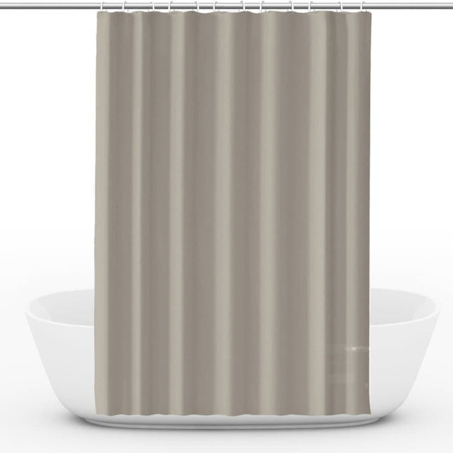 Waterproof Reinforced PEVA Shower Curtain Mildew Resistant Colorfast Durable Quick-Drying, 71x72 inches, Beige.