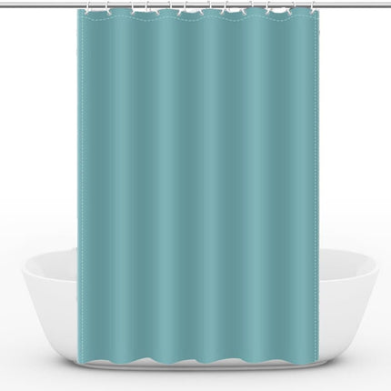 Reinforced PEVA shower curtain waterproof mildew resistant colorfast durable quick-drying, 72x72 inches, Dark green.