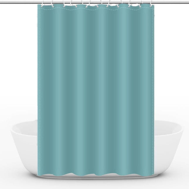 Reinforced PEVA shower curtain waterproof mildew resistant colorfast durable quick-drying, 72x72 inches, Dark green.