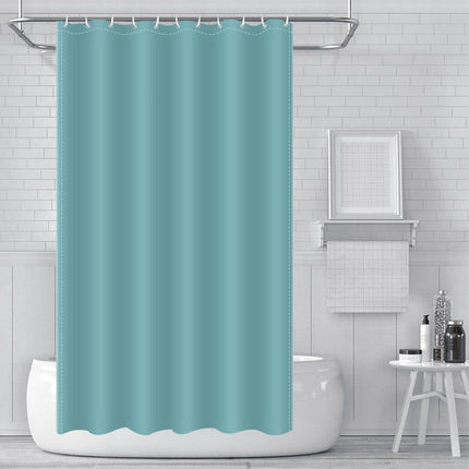 Reinforced PEVA shower curtain waterproof mildew resistant colorfast durable quick-drying, 72x72 inches, Dark green.