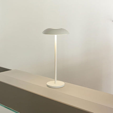 Rechargeable Wireless LED Table Lamp with Adjustable Brightness, 2600mAh Battery, Portable Bedside Lamp, Black.