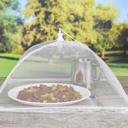 4 Pack Pop-up Food Cover Mesh Insect Net, Foldable for Camping Picnic Grilling, 43cm, Compatible with Oral-B Braun.