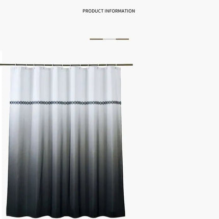 Waterproof Shower Curtain Moroccan Pattern Mold Resistant, 120x180 cm or 180x180 cm.