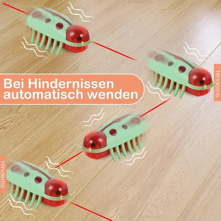 4-Piece Interactive Pet Toy for Cats and Dogs, Mini Beetle Electric Toy, Compatible with Small Pets, 4 Inches.
