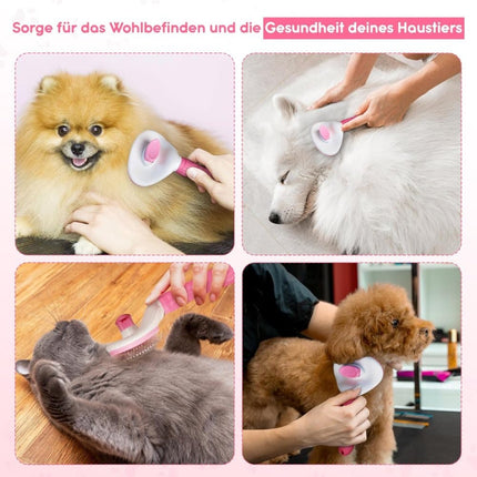 Dog brush and fur brush for dogs and cats, Pink.